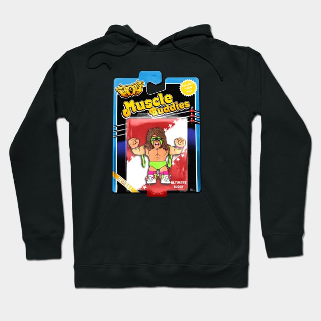 Muscle Buddies - Ultimate Buddy! Hoodie by Carl Salmon Man